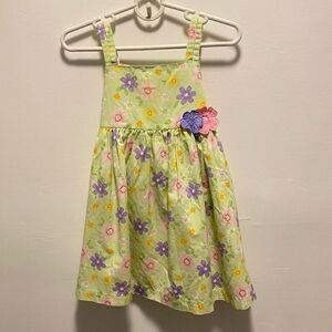 BlueBeri Boulevard Green Floral Dress